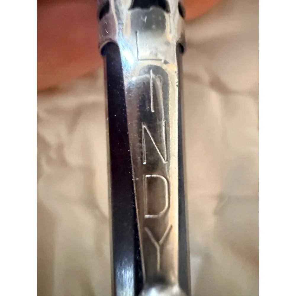 Vintage Lindy Mechanical Pencil Black and Red Two Tone Silver‎ Clip Collectible